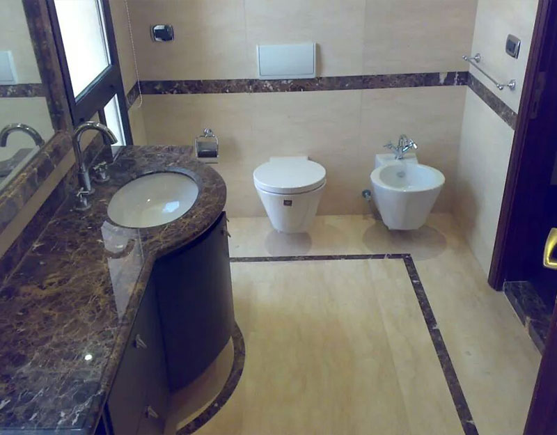 DARK EMPARADOR BATHROOM DESIGN